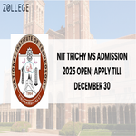 NIT Trichy MS Admission 2025 Open